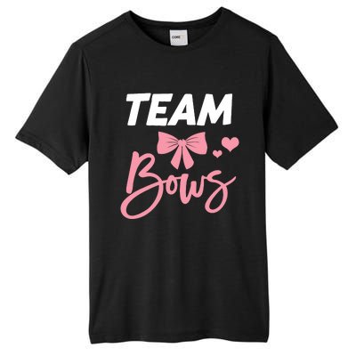 Burnouts Or Bows Team Boy Team Girl Gender Reveal Tall Fusion ChromaSoft Performance T-Shirt