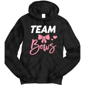 Burnouts Or Bows Team Boy Team Girl Gender Reveal Tie Dye Hoodie