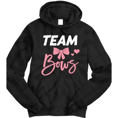 Burnouts Or Bows Team Boy Team Girl Gender Reveal Tie Dye Hoodie