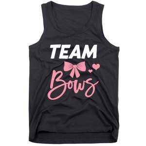 Burnouts Or Bows Team Boy Team Girl Gender Reveal Tank Top