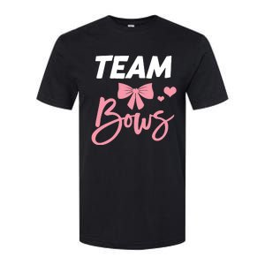 Burnouts Or Bows Team Boy Team Girl Gender Reveal Softstyle CVC T-Shirt