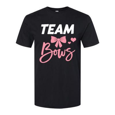 Burnouts Or Bows Team Boy Team Girl Gender Reveal Softstyle CVC T-Shirt