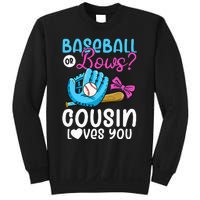 Baseball Or Bows Cousin Loves You Pink or Blue Gender Reveal Sweatshirt