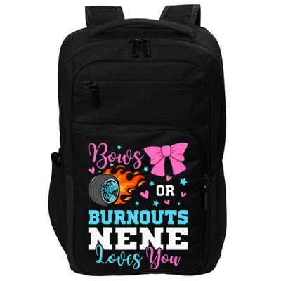 Burnouts Or Bows Nene Loves You Gender Reveal Party Baby Impact Tech Backpack