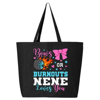 Burnouts Or Bows Nene Loves You Gender Reveal Party Baby 25L Jumbo Tote