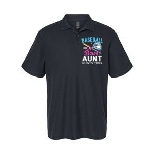 Baseball Or Bows Aunt Loves You Gender Reveal Softstyle Adult Sport Polo