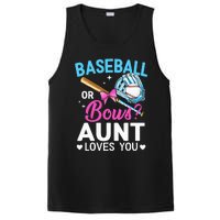 Baseball Or Bows Aunt Loves You Gender Reveal PosiCharge Competitor Tank