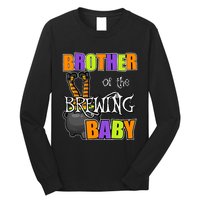 Brother Of Brewing Baby Halloween Theme Baby Shower Spooky Long Sleeve Shirt