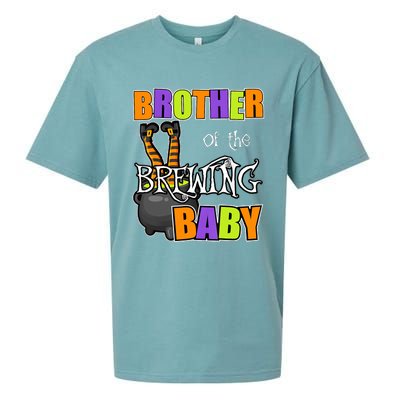 Brother Of Brewing Baby Halloween Theme Baby Shower Spooky Sueded Cloud Jersey T-Shirt