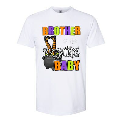 Brother Of Brewing Baby Halloween Theme Baby Shower Spooky Softstyle CVC T-Shirt