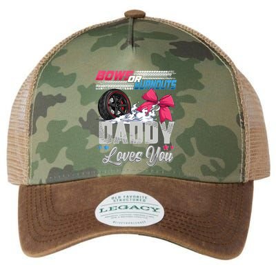 Burnouts Or Bows Gender Reveal Party Announcement Daddy Legacy Tie Dye Trucker Hat