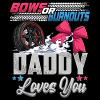 Burnouts Or Bows Gender Reveal Party Announcement Daddy City Backpack