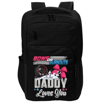 Burnouts Or Bows Gender Reveal Party Announcement Daddy Impact Tech Backpack