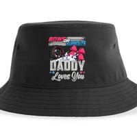 Burnouts Or Bows Gender Reveal Party Announcement Daddy Sustainable Bucket Hat