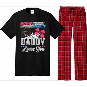 Burnouts Or Bows Gender Reveal Party Announcement Daddy Pajama Set