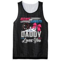 Burnouts Or Bows Gender Reveal Party Announcement Daddy Mesh Reversible Basketball Jersey Tank