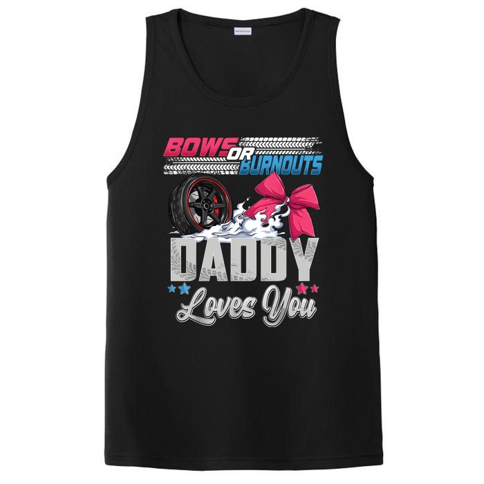 Burnouts Or Bows Gender Reveal Party Announcement Daddy PosiCharge Competitor Tank