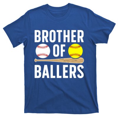 Brother Of Ballers Softball Baseball Brother Gift T-Shirt