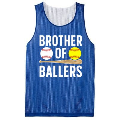 Brother Of Ballers Softball Baseball Brother Gift Mesh Reversible Basketball Jersey Tank