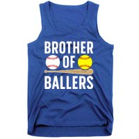 Brother Of Ballers Softball Baseball Brother Gift Tank Top