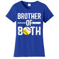 Brother Of Both Softball Baseball Brother Gift Women's T-Shirt