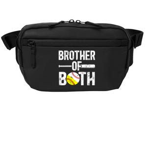 Brother Of Both Softball Baseball Brother Gift Crossbody Pack