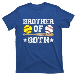 Brother Of Both Softball Baseball Brother Meaningful Gift T-Shirt