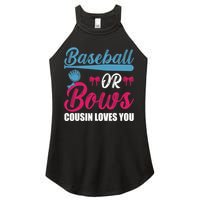 Baseball Or Bows Cousin Loves You Funny Gender Reveal Kids Women's Perfect Tri Rocker Tank