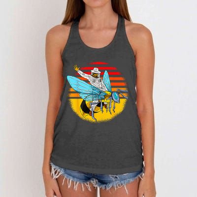 Beekeeper Outfit Beekeeping Funny Gift Idea Women's Knotted Racerback Tank