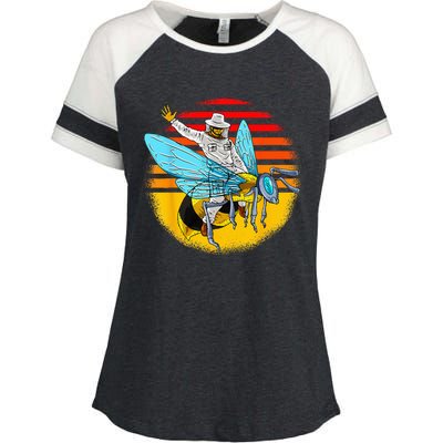 Beekeeper Outfit Beekeeping Funny Gift Idea Enza Ladies Jersey Colorblock Tee