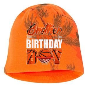 Brother Of Birthday Boy Basketball Matching Family Party Kati - Camo Knit Beanie