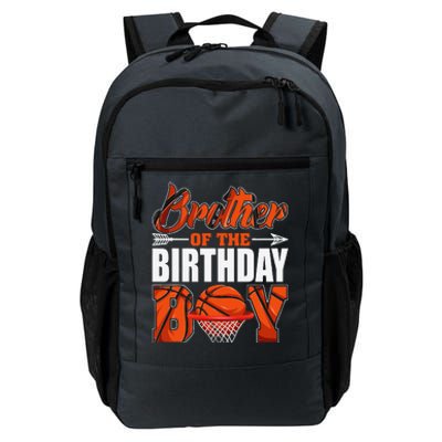 Brother Of Birthday Boy Basketball Matching Family Party Daily Commute Backpack