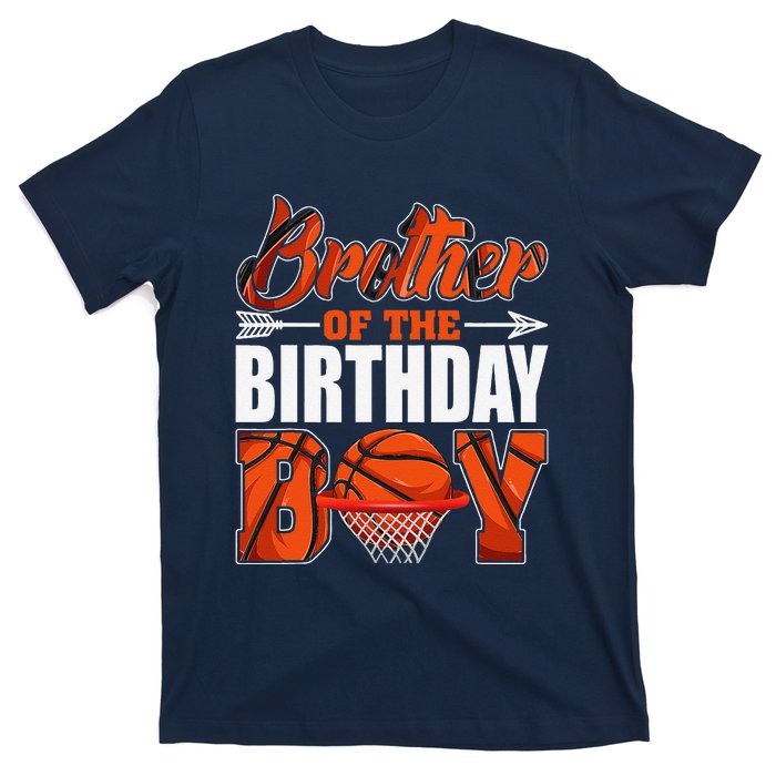 Brother Of Birthday Boy Basketball Matching Family Party T-Shirt