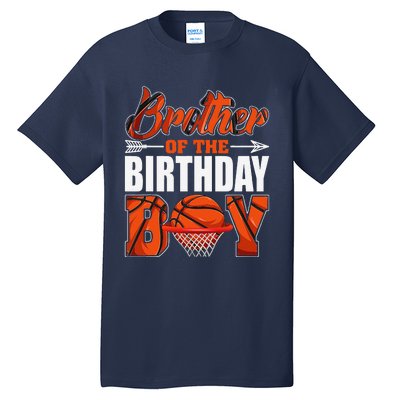 Brother Of Birthday Boy Basketball Matching Family Party Tall T-Shirt