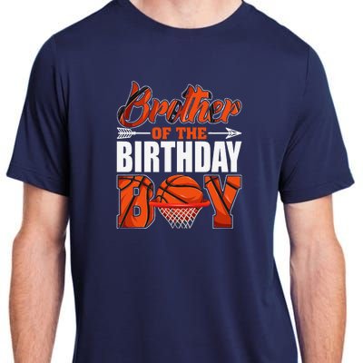 Brother Of Birthday Boy Basketball Matching Family Party Adult ChromaSoft Performance T-Shirt