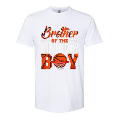 Brother Of Birthday Boy Basketball Matching Family Party Softstyle CVC T-Shirt