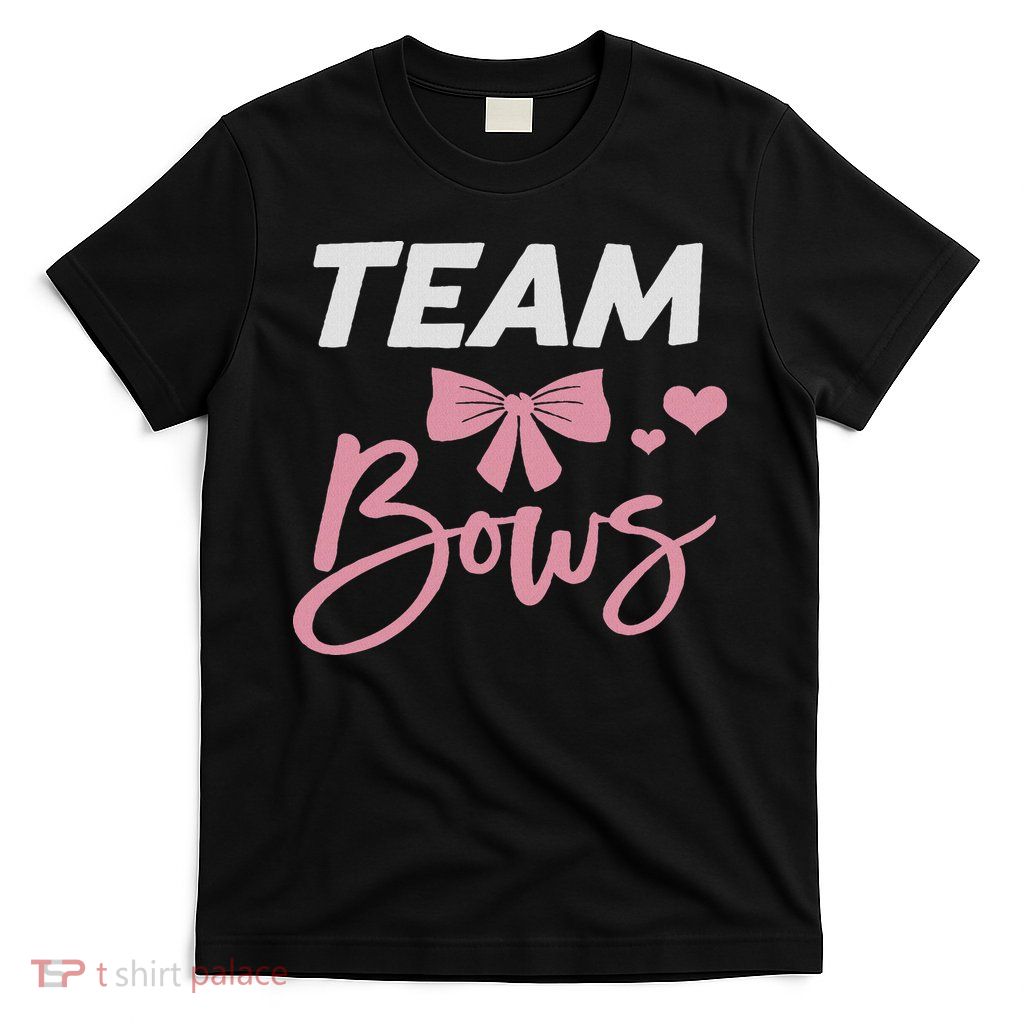 Burnouts Or Bows Team Boy Team Girl Gender Reveal T-Shirt