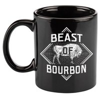 Beast Of Bourbon American Bison Buffalo Lover Wildlife 11oz C Handle Ceramic Mug