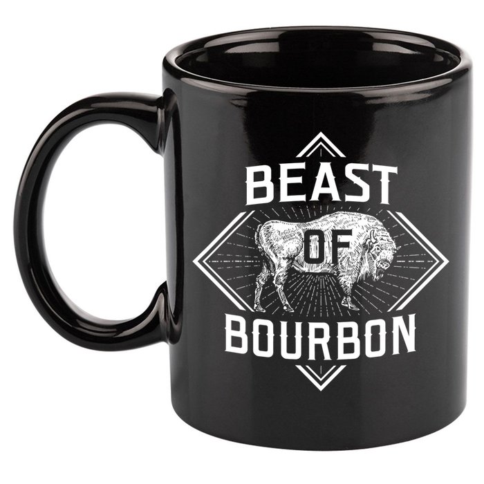 Beast Of Bourbon American Bison Buffalo Lover Wildlife 11oz C Handle Ceramic Mug