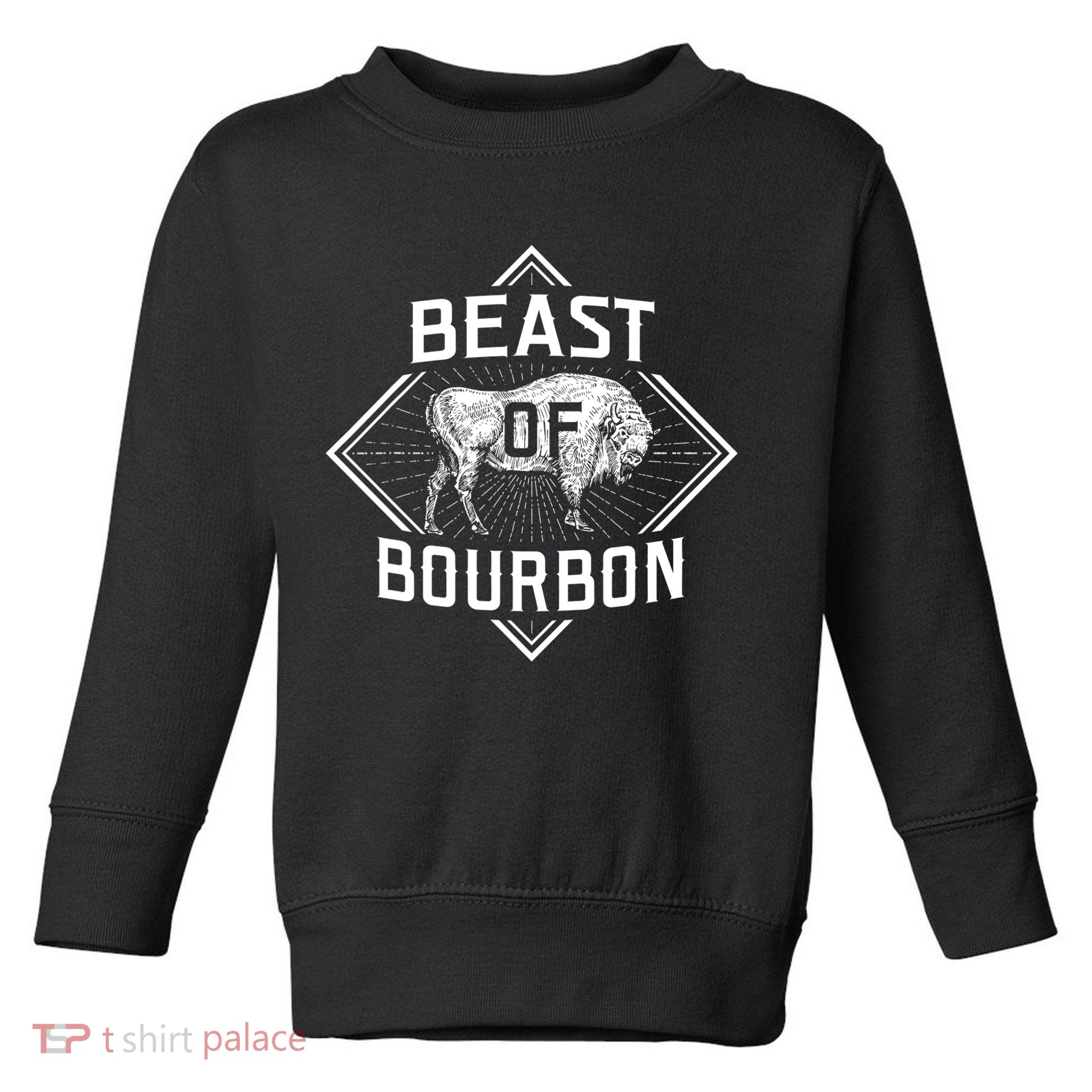Beast Of Bourbon American Bison Buffalo Lover Wildlife Toddler Sweatshirt