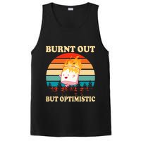 Burnt Out But Optimistic Marshmallow Retro Sunset Camping PosiCharge Competitor Tank