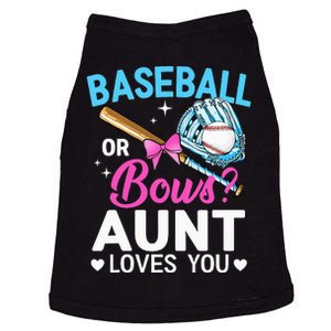 Baseball Or Bows Your Aunt Loves You Gender Reveal Party Doggie Tank