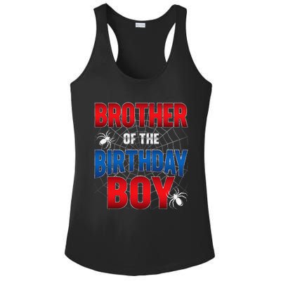 Brother Of Birthday Boy Costume Spider Web Birthday Party Ladies PosiCharge Competitor Racerback Tank