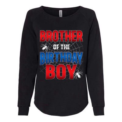 Brother Of Birthday Boy Costume Spider Web Birthday Party Womens California Wash Sweatshirt