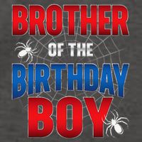 Brother Of Birthday Boy Costume Spider Web Birthday Party Vector Backpack