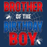 Brother Of Birthday Boy Costume Spider Web Birthday Party 7 Panel Mesh Trucker Snapback Hat