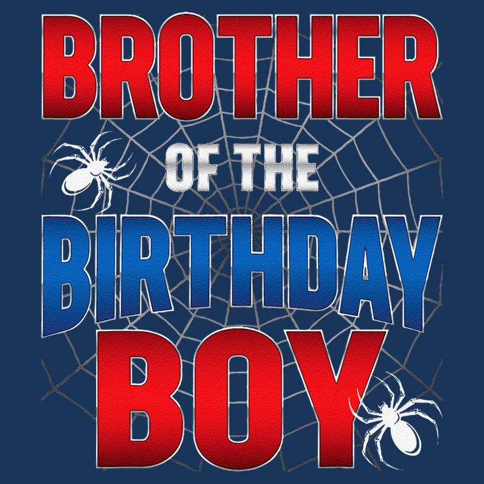 Brother Of Birthday Boy Costume Spider Web Birthday Party 7 Panel Mesh Trucker Snapback Hat