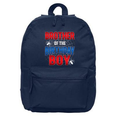 Brother Of Birthday Boy Costume Spider Web Birthday Party 16 in Basic Backpack
