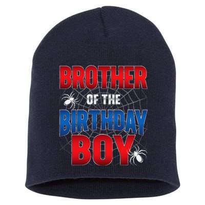 Brother Of Birthday Boy Costume Spider Web Birthday Party Short Acrylic Beanie