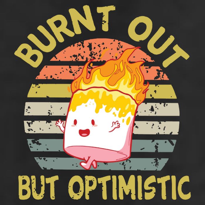 Burnt Out But Optimistic Funny Quotes Sayings Adult Drive Performance Visor